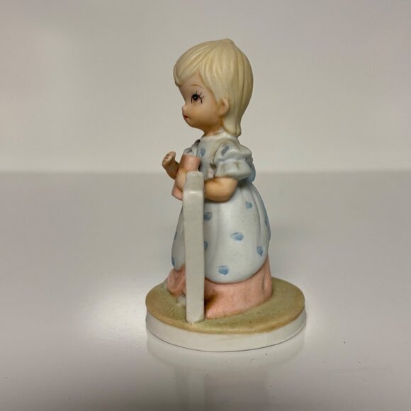 Lefton Christopher Collection Birthday Girl #7 Blonde 1982 Porcelain #03448 - Picture 5 of 7